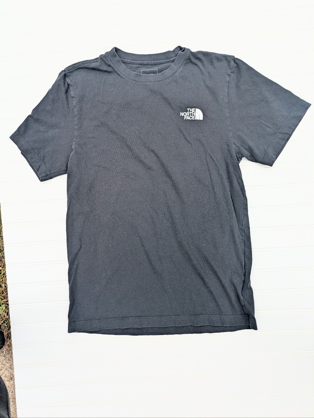 North Face Black Cotton Logo Tee